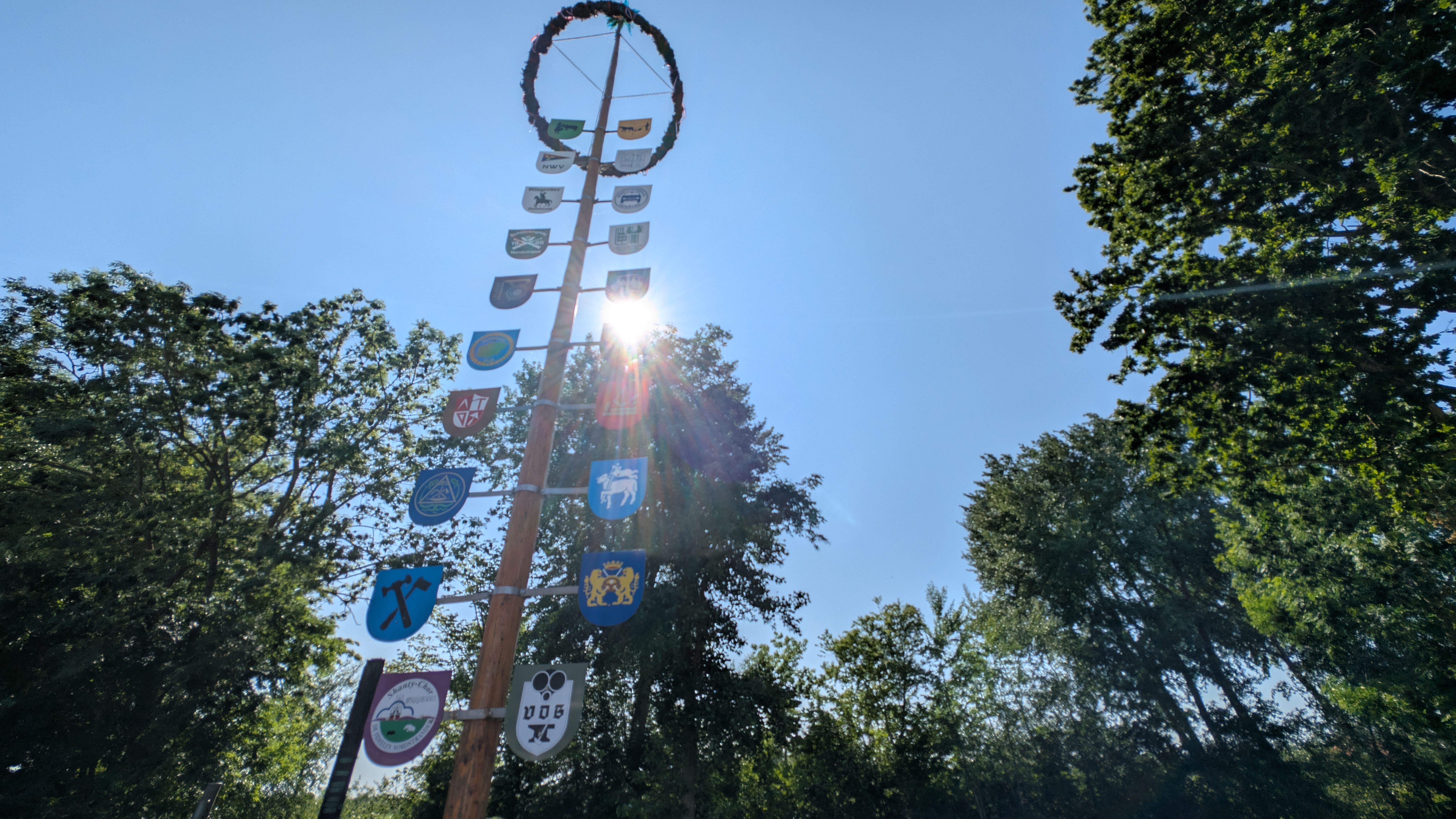Maibaum auf Nordstrand. 